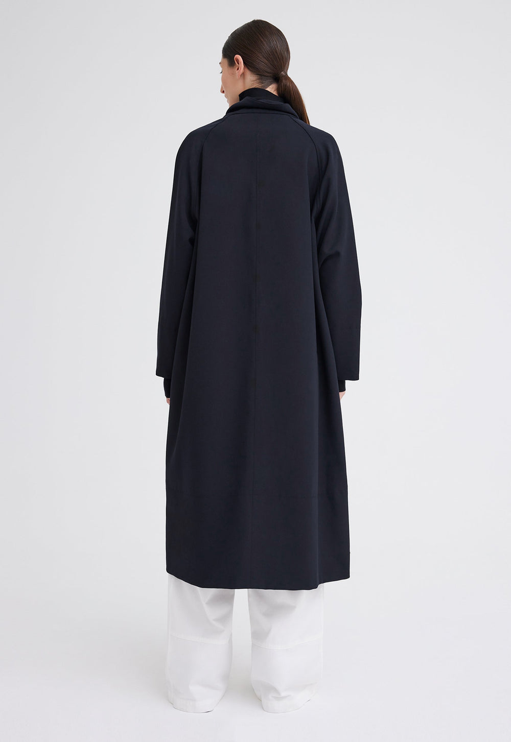 Jac+Jack McLaren Wool Twill Coat - Black